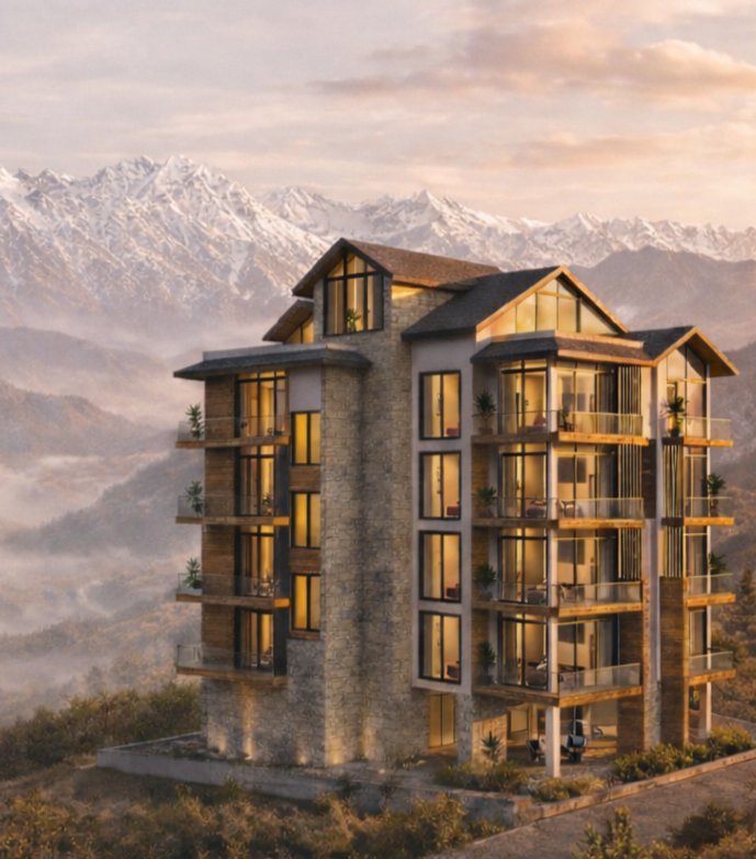 Nisarga Mountain Homes boutique luxury residence in Dharamshala